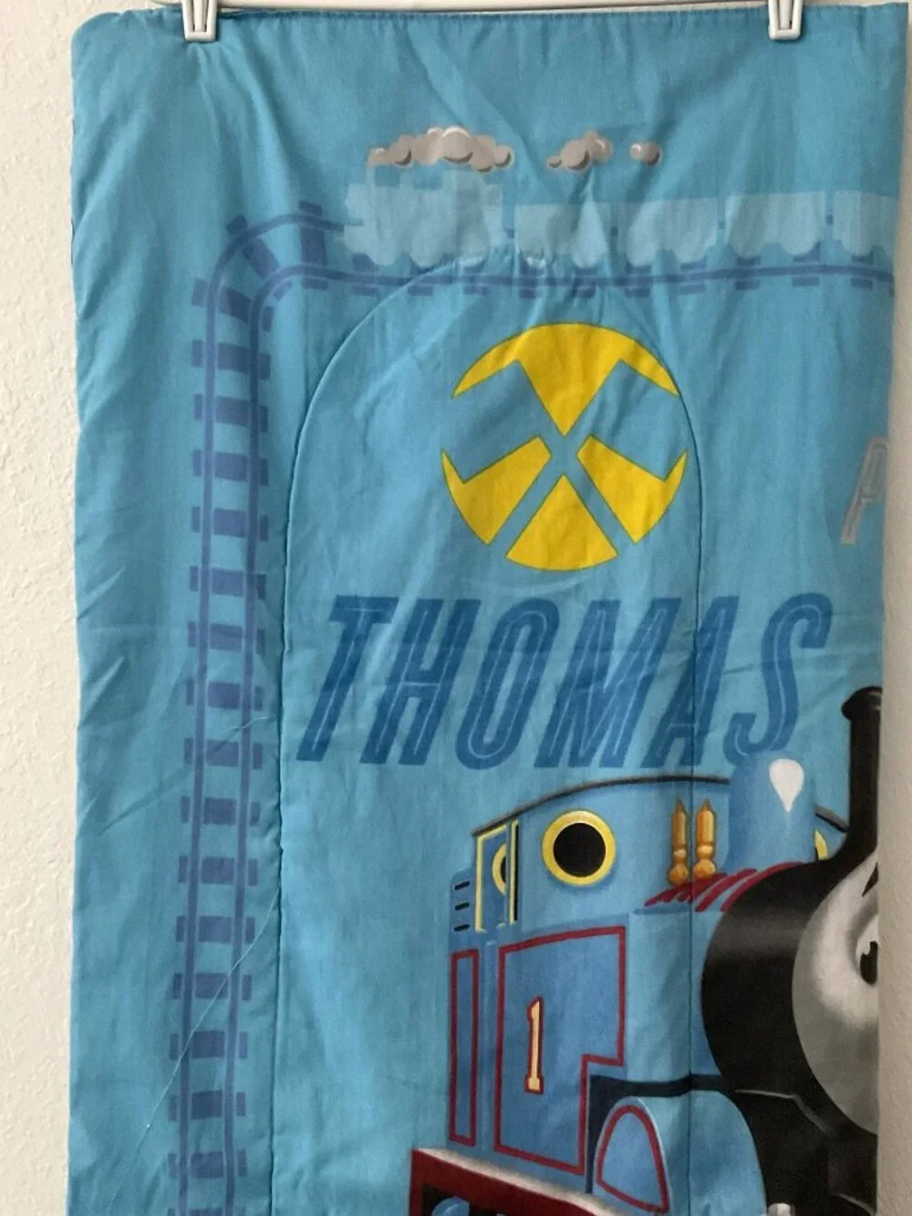 VINTAGE THOMAS & FRIENDS TODDLER COMFORTER BLANKET BY JAY FRANCO & SONS Y2K TRAI